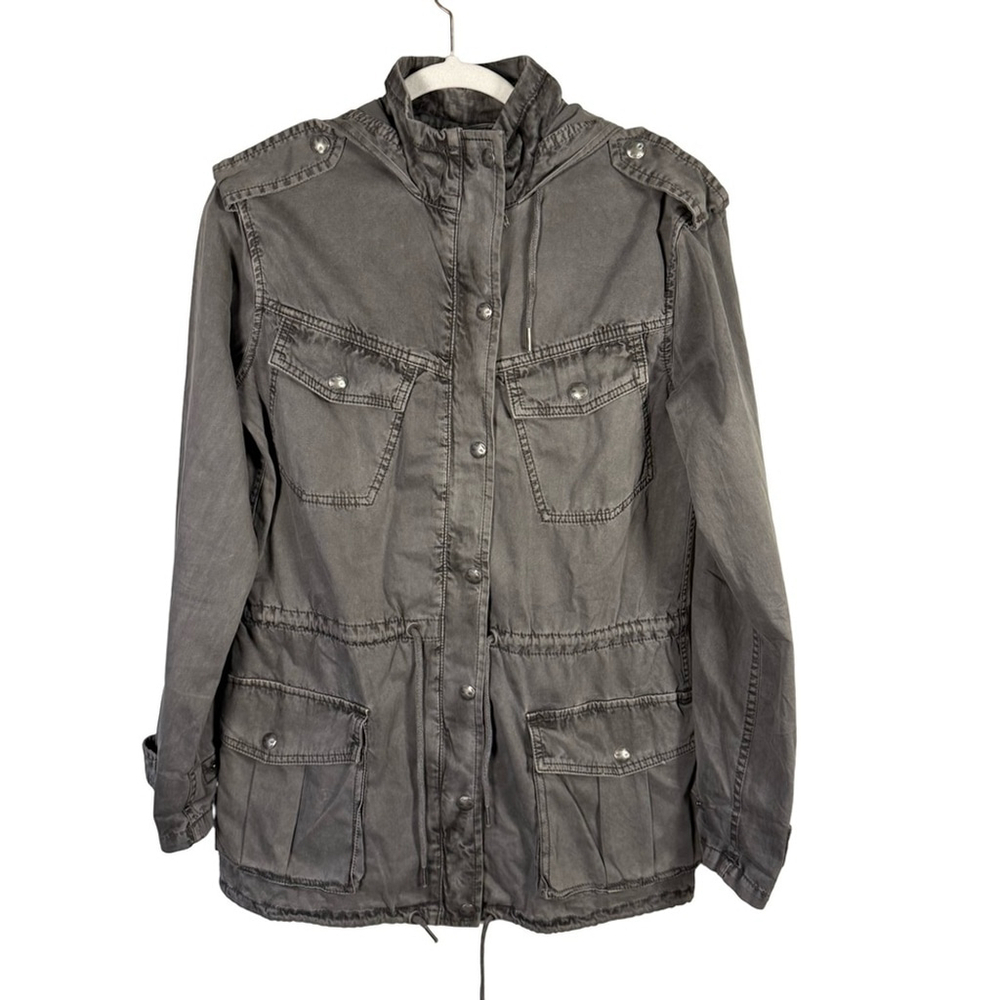 Talula Charcoal Military Field Utility Jacket Size XXS Lightweight Streetwear
